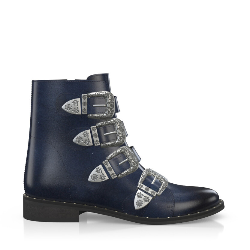 Straps and Metals Ankle Boots 2758