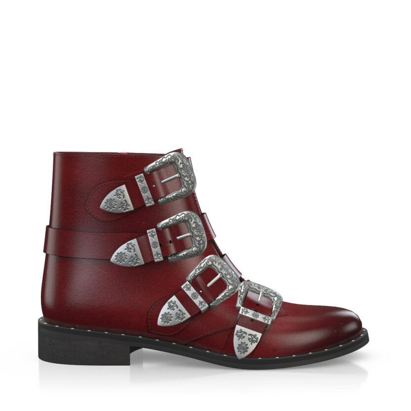 Straps and Metals Ankle Boots 2762