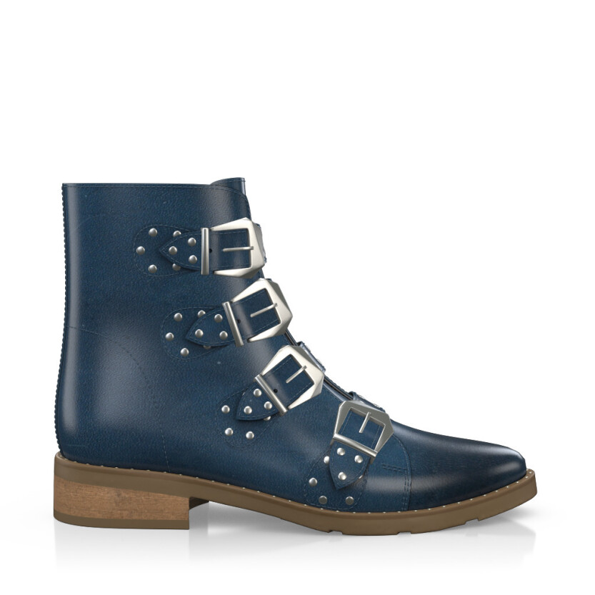 Straps and Metals Ankle Boots 2907