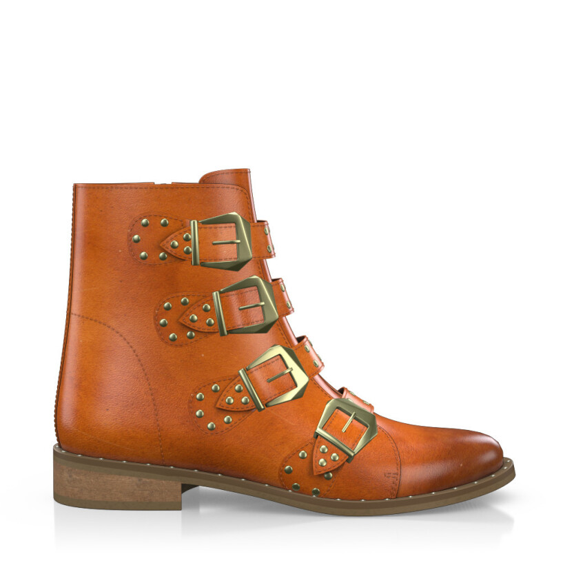 Straps and Metals Ankle Boots 2935