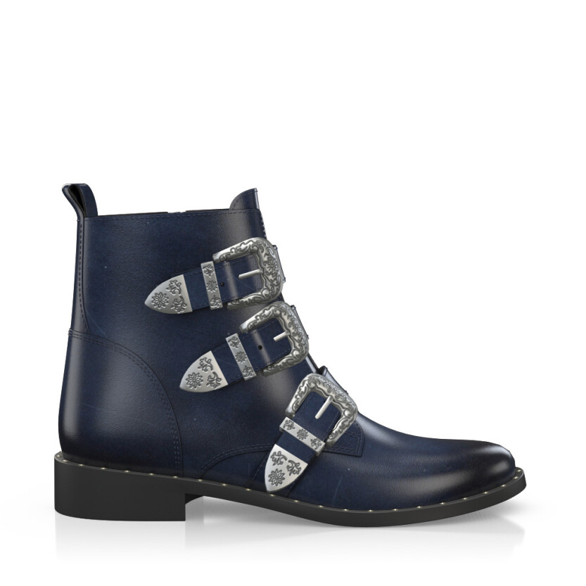 Straps and Metals Ankle Boots 2997