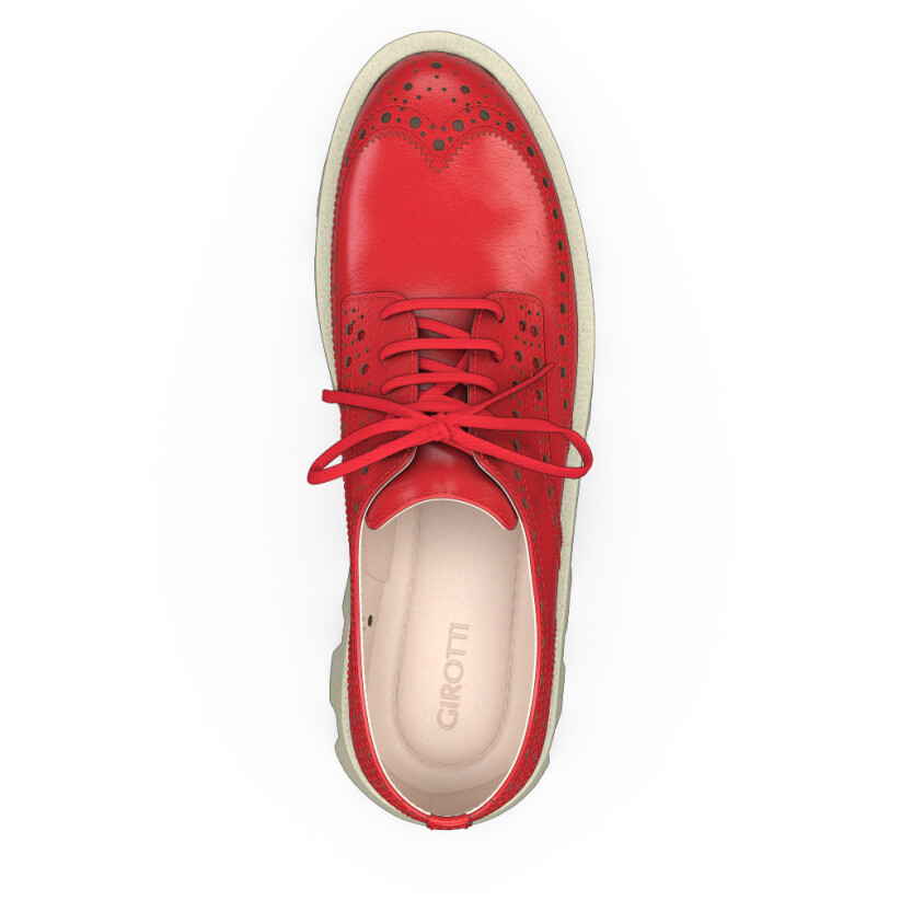 Color Sole Platform Shoes 17134