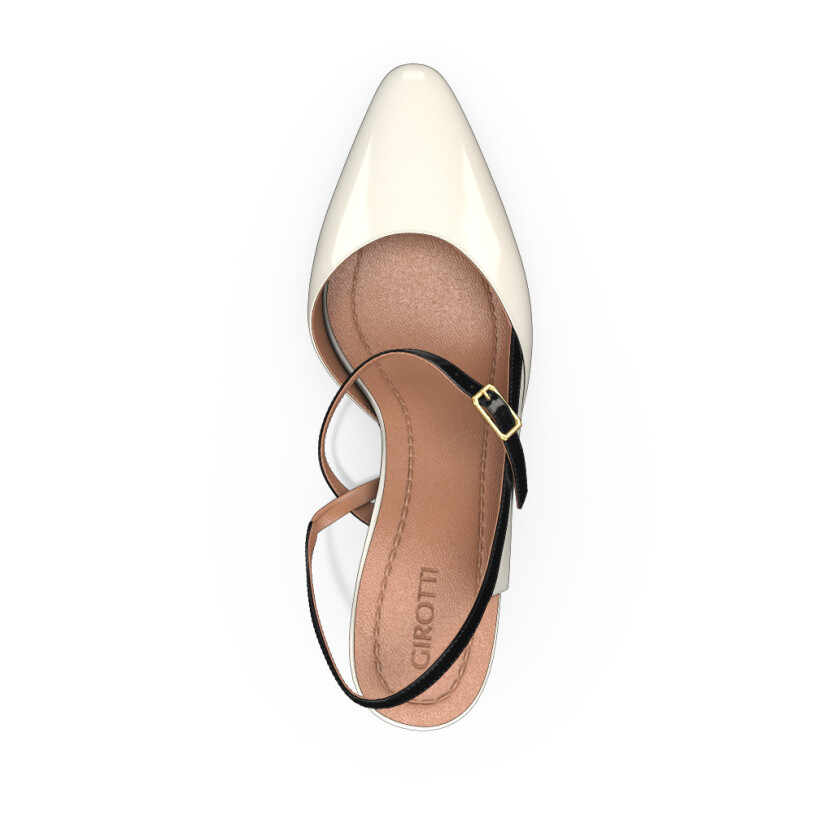 Mid Heel Pointed Toe Shoes 18244