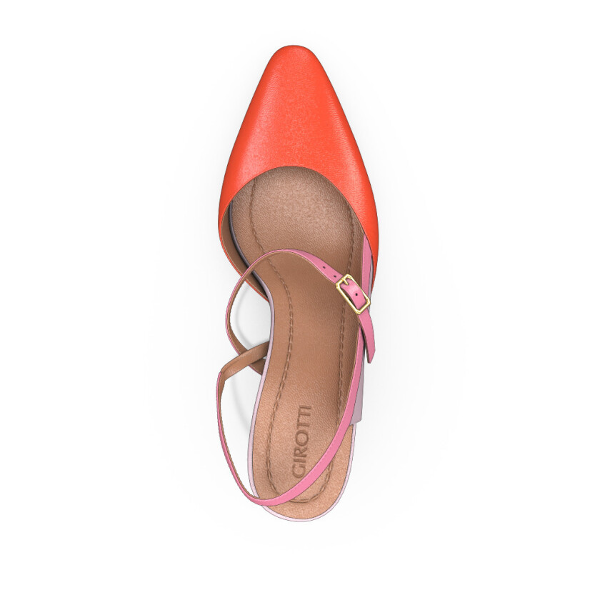Mid Heel Pointed Toe Shoes 18262