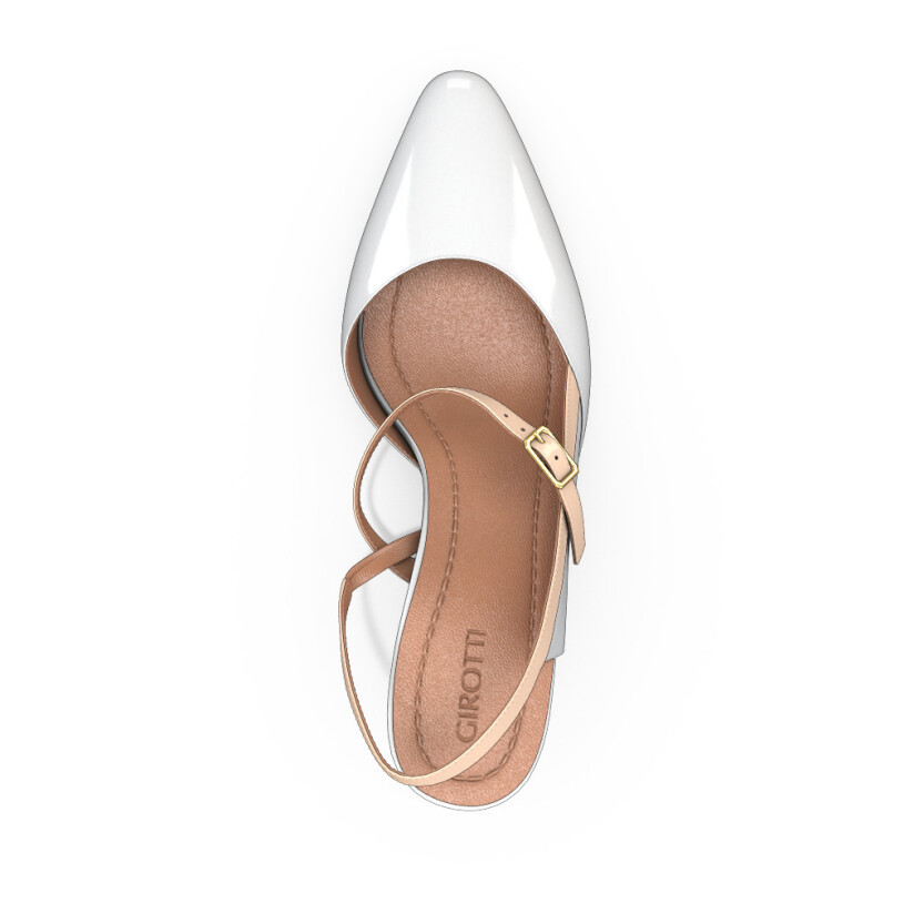 Mid Heel Pointed Toe Shoes 18265