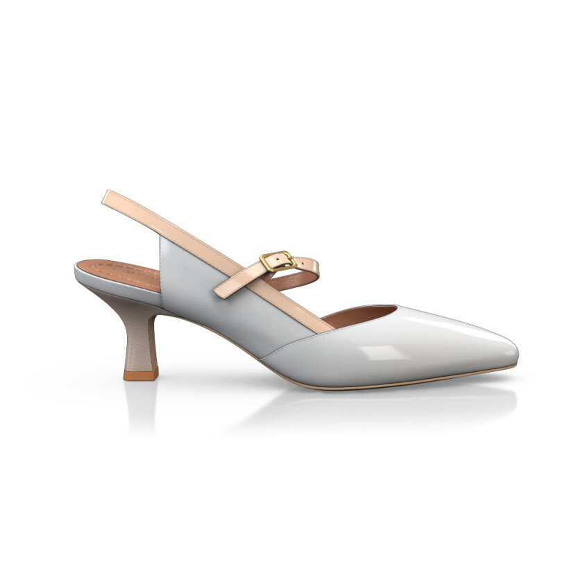 Mid Heel Pointed Toe Shoes 18265
