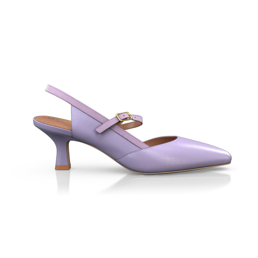 Mid Heel Pointed Toe Shoes 18370