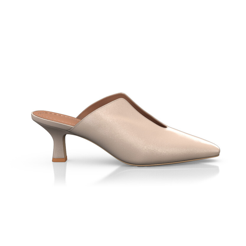 Mid Heel Pointed Toe Shoes 19867