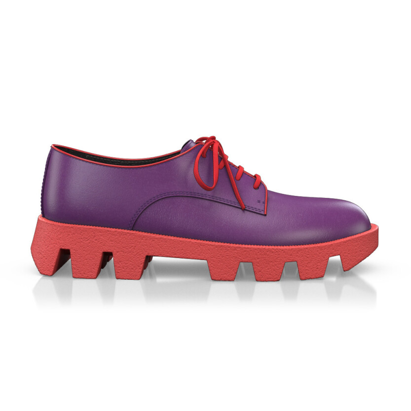Color Sole Platform Shoes 23837