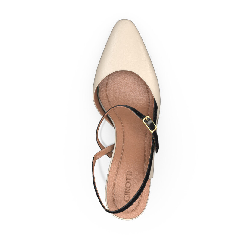 Mid Heel Pointed Toe Shoes 24089