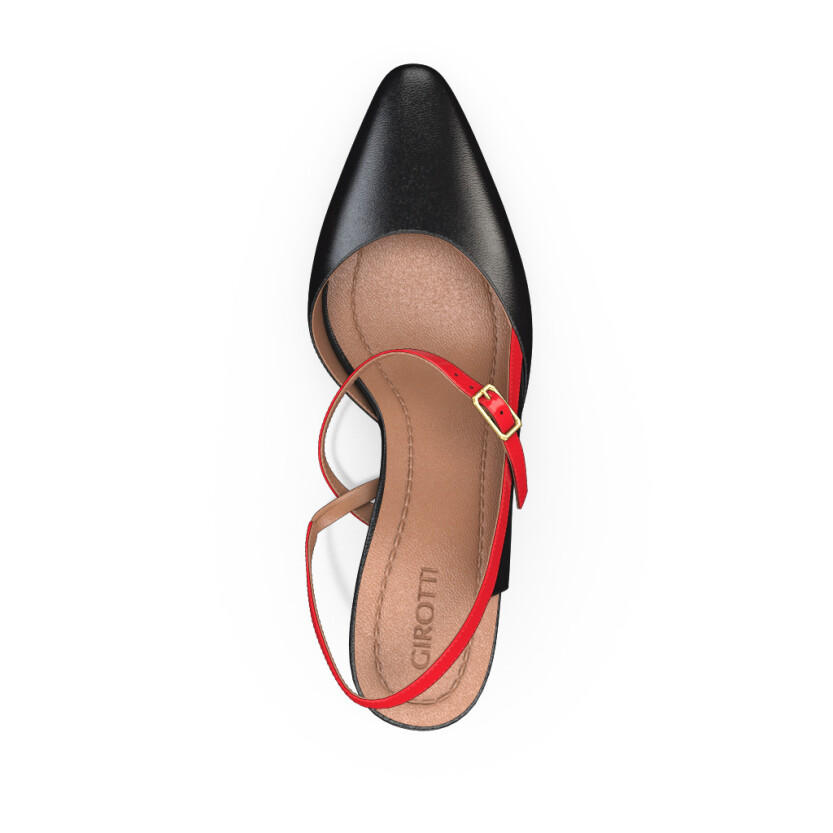 Mid Heel Pointed Toe Shoes 24203