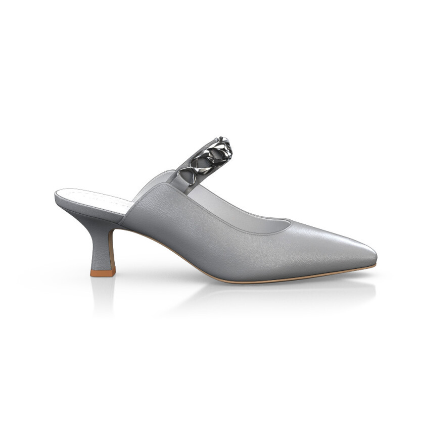 Mid Heel Pointed Toe Shoes 24224
