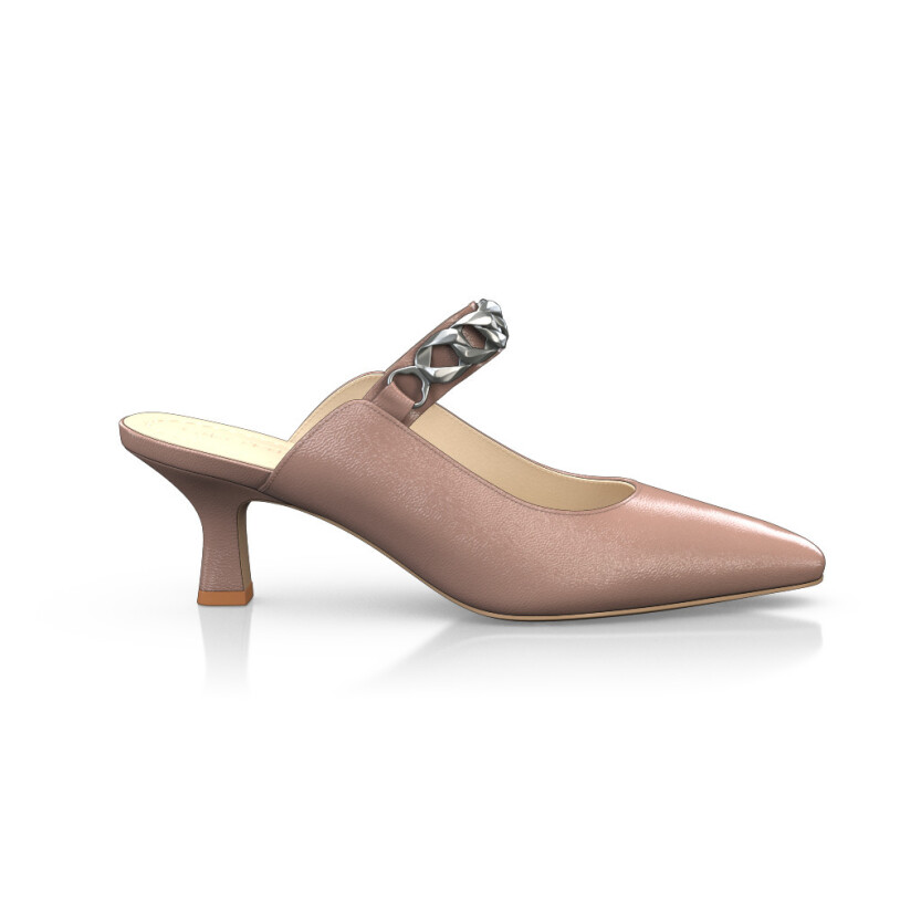 Mid Heel Pointed Toe Shoes 24230