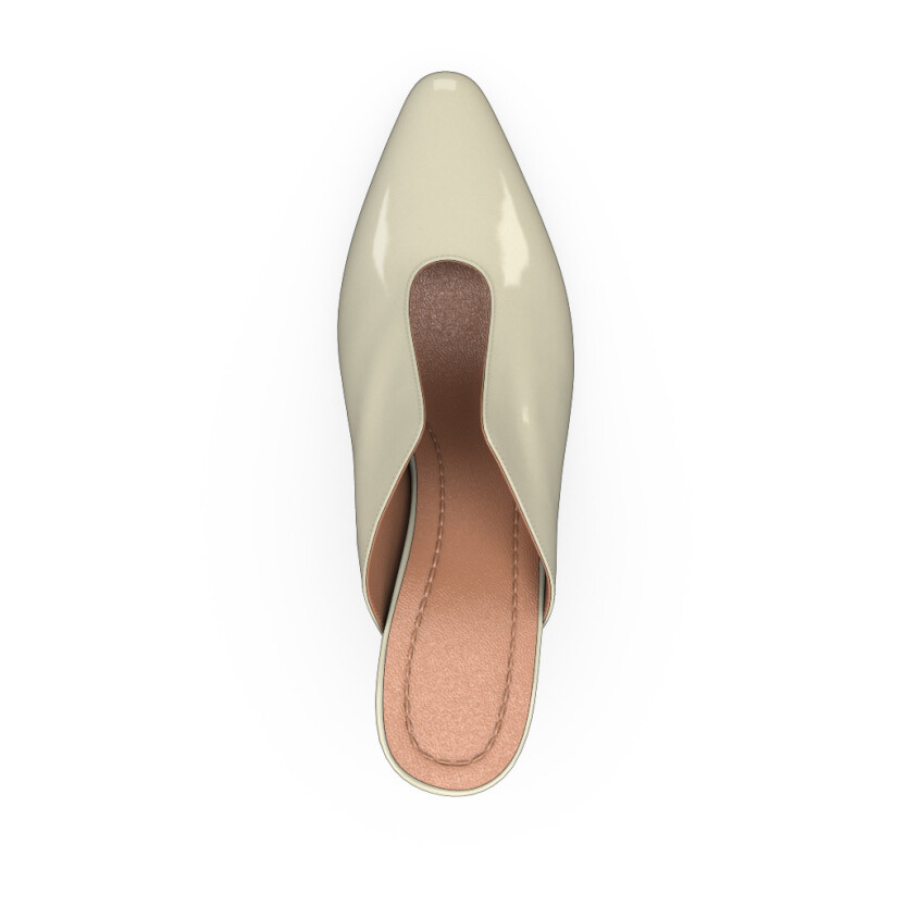 Mid Heel Pointed Toe Shoes 25142