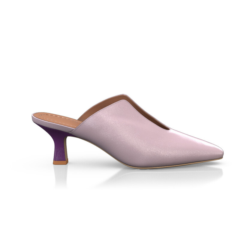 Mid Heel Pointed Toe Shoes 25145