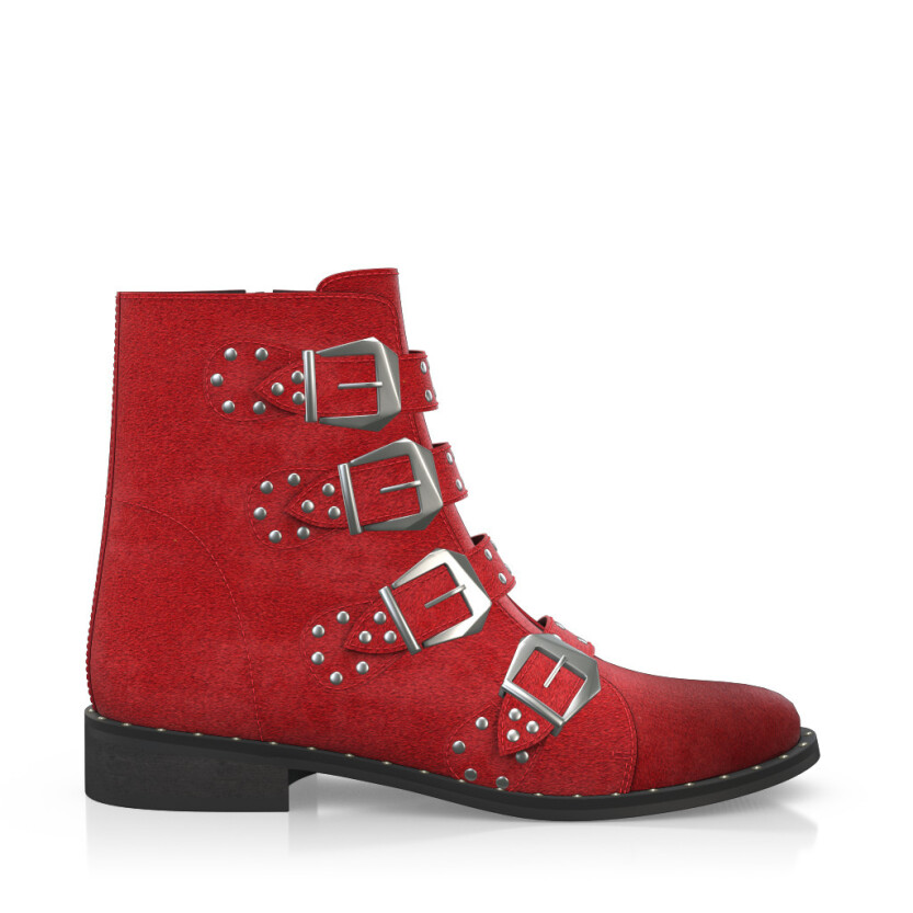 Straps and Metals Ankle Boots 3965