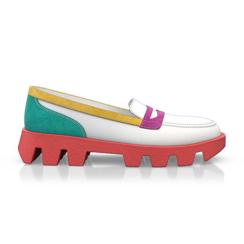Color Sole Platform Shoes 25352