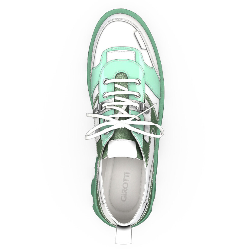 Color Sole Platform Shoes 25364