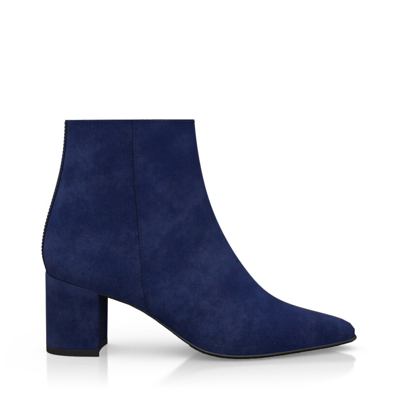 Mid Heel Pointed Toe Ankle Boots 27248