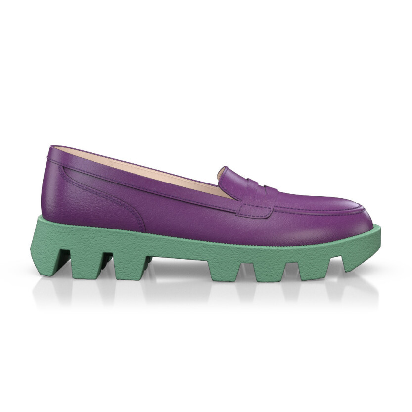 Color Sole Platform Shoes 30789