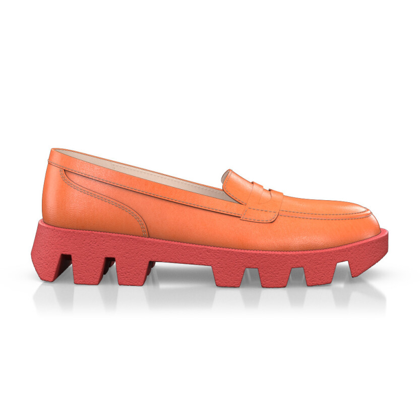 Color Sole Platform Shoes 30792
