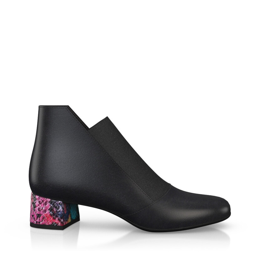 Heeled Low Top Ankle Boots 32303