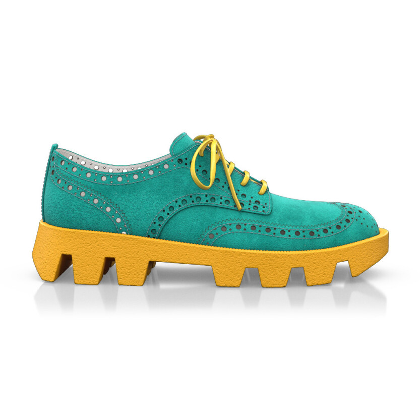 Color Sole Platform Shoes 32930