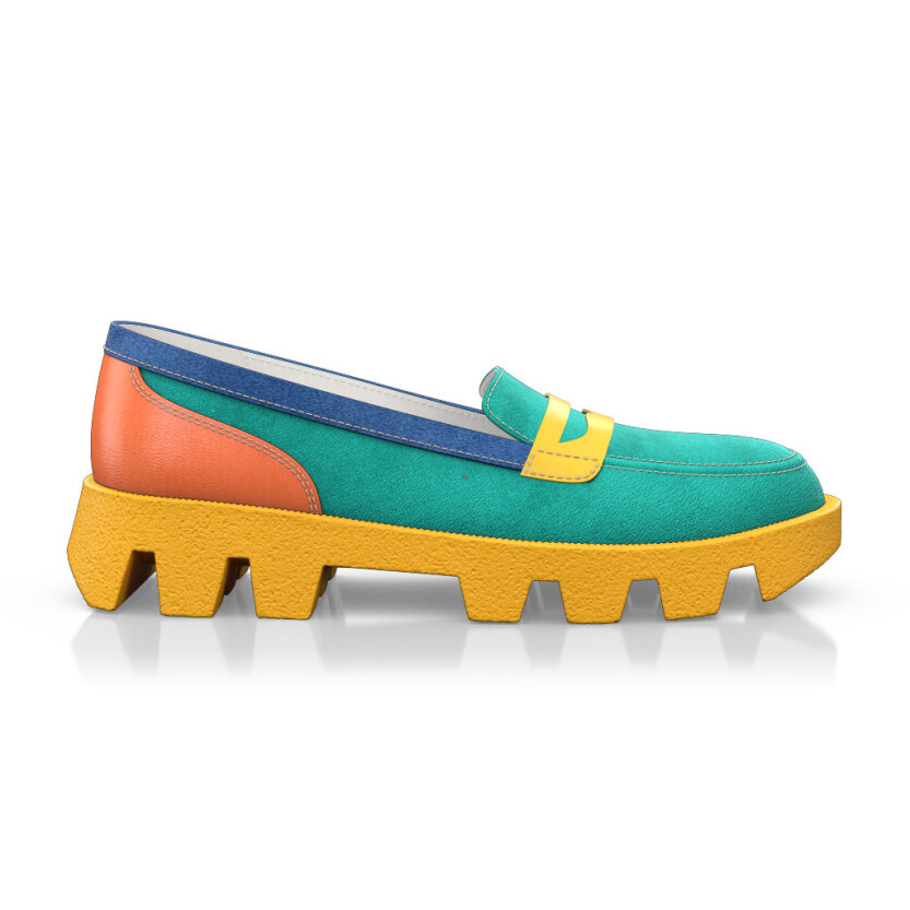 Color Sole Platform Shoes 33107