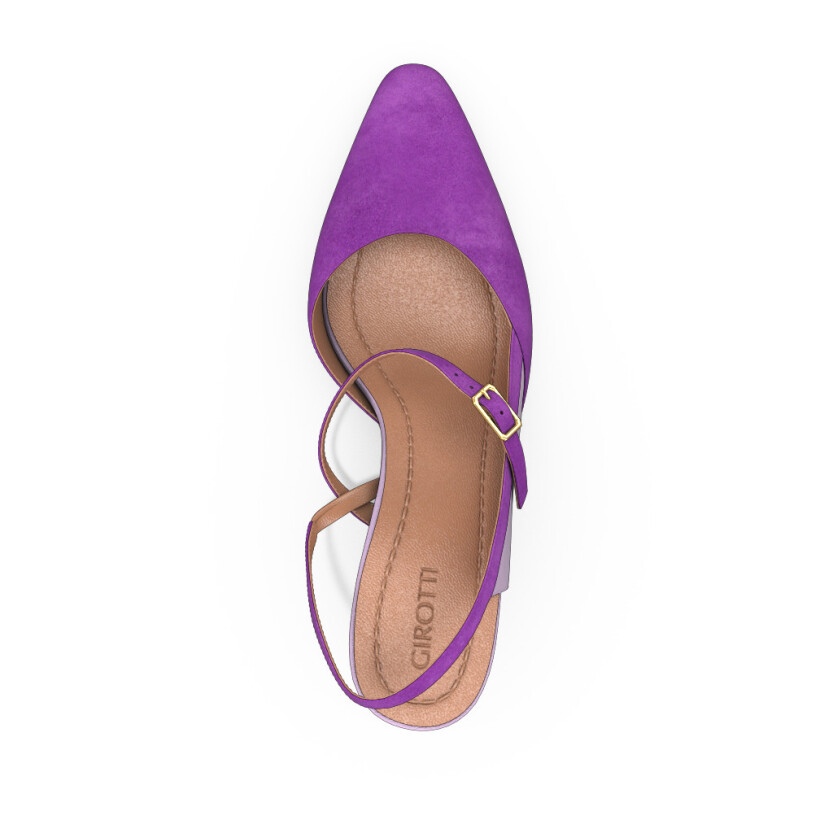 Mid Heel Pointed Toe Shoes 34517