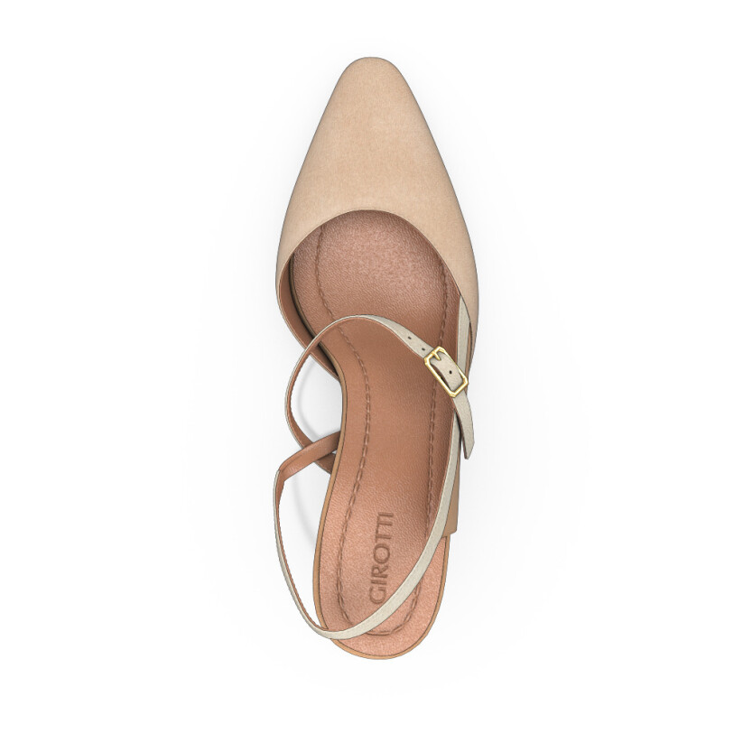 Mid Heel Pointed Toe Shoes 34541
