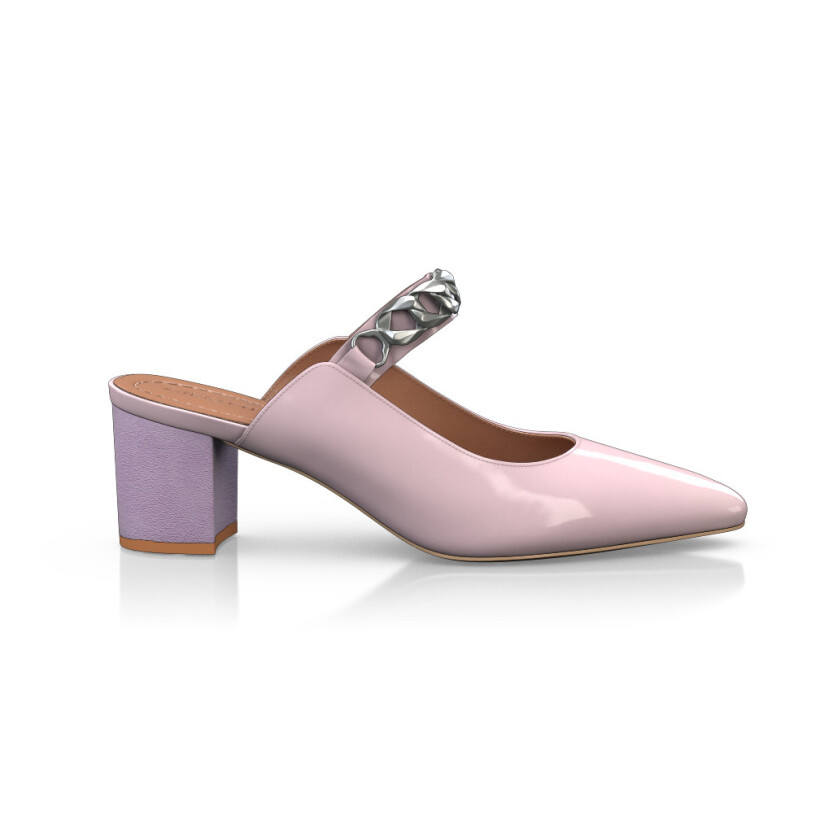 Mid Heel Pointed Toe Shoes 34571