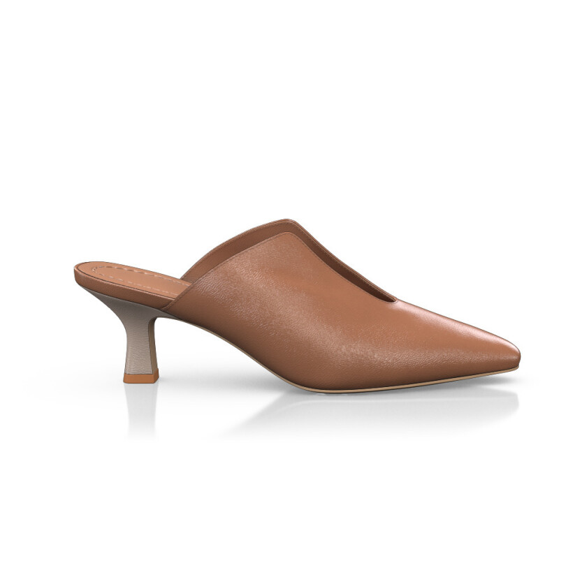 Mid Heel Pointed Toe Shoes 34610