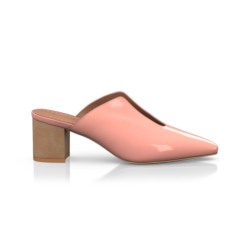 Mid Heel Pointed Toe Shoes 34613