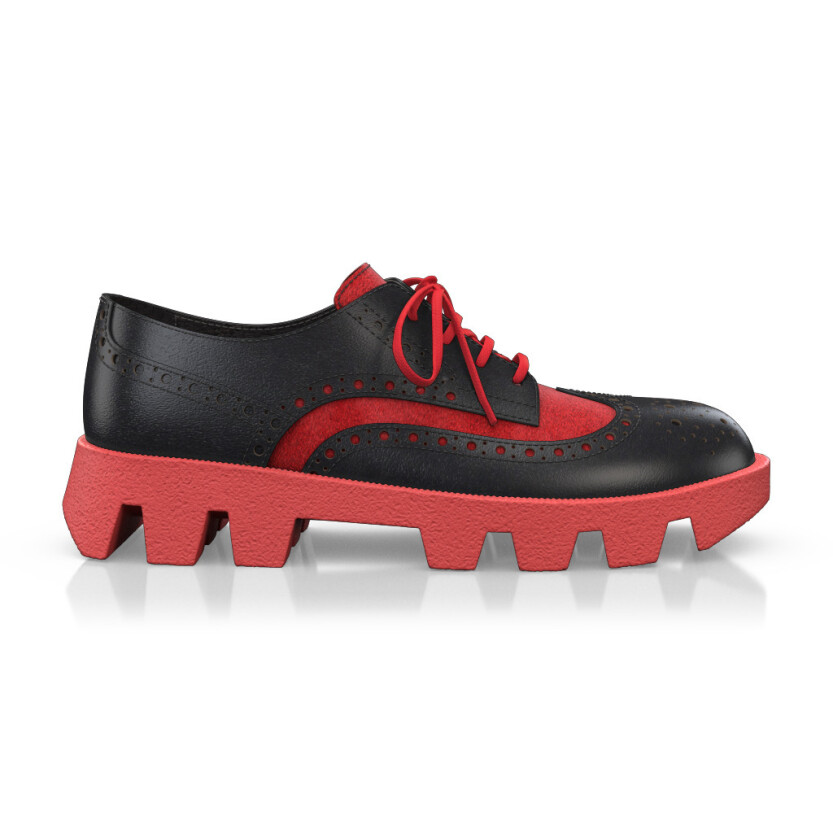 Color Sole Platform Shoes 35837