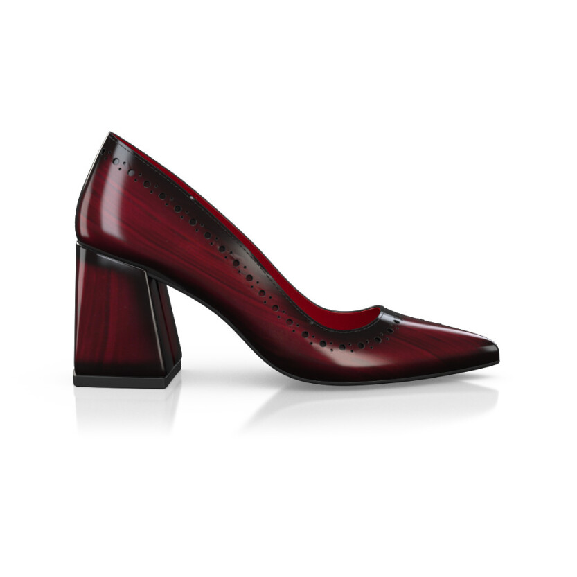 Women`s Luxury Block Heel Shoes 36500