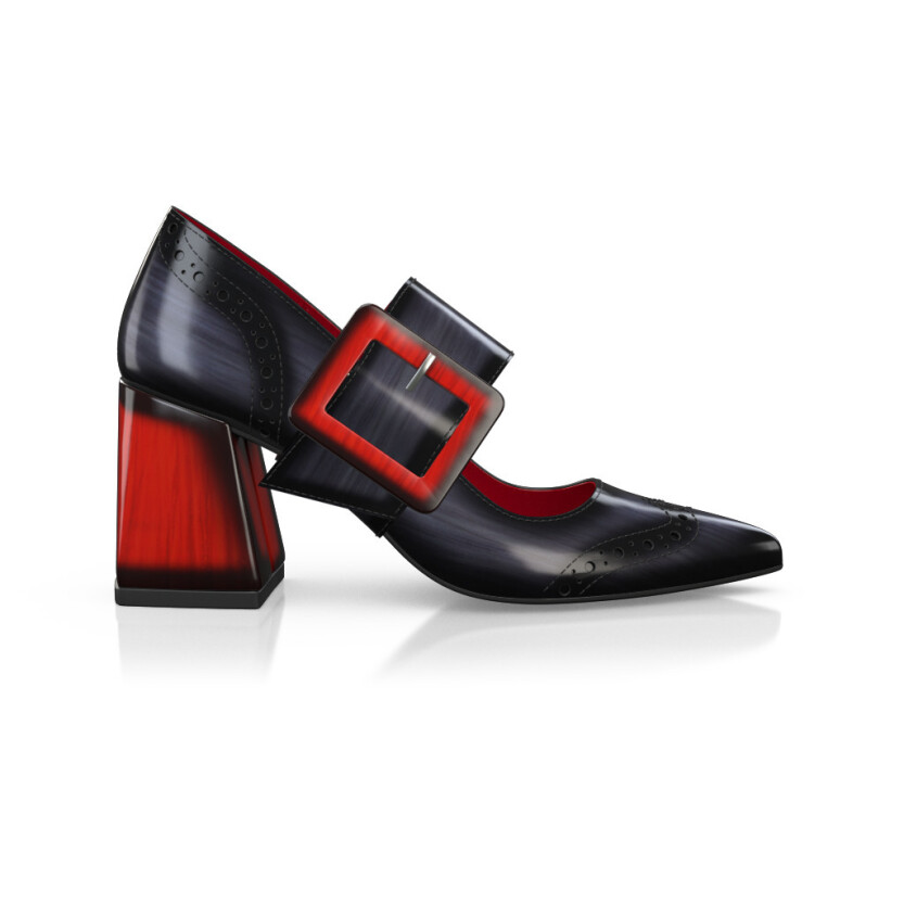 Women`s Luxury Block Heel Shoes 36503