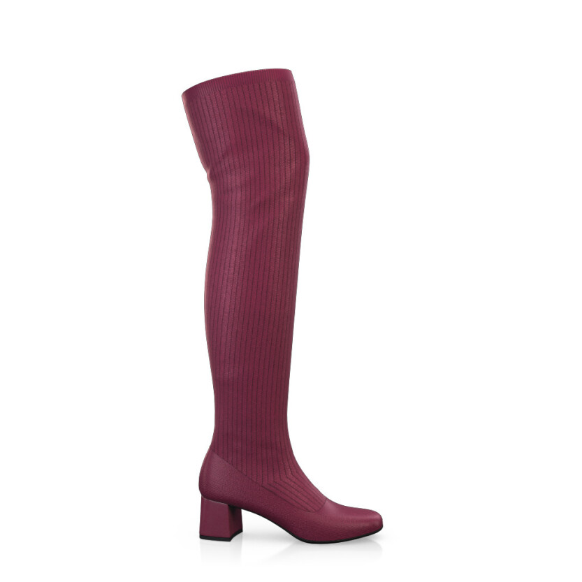 Women's Knitted Over The Knee Boots 40866