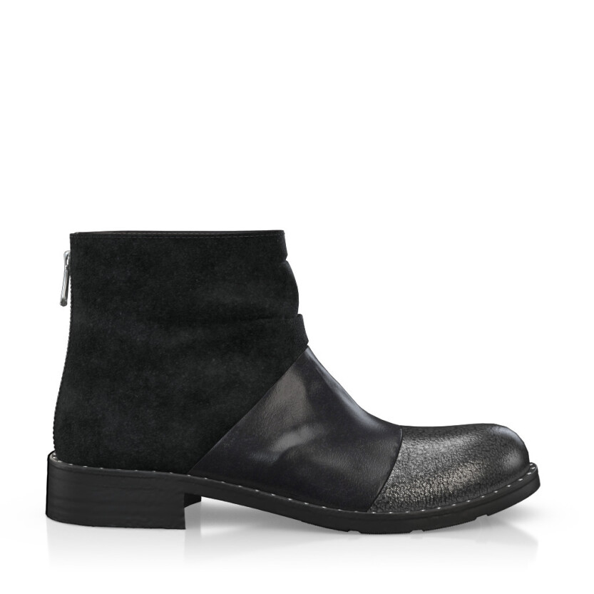 Wrinkled Ankle Boots 5550