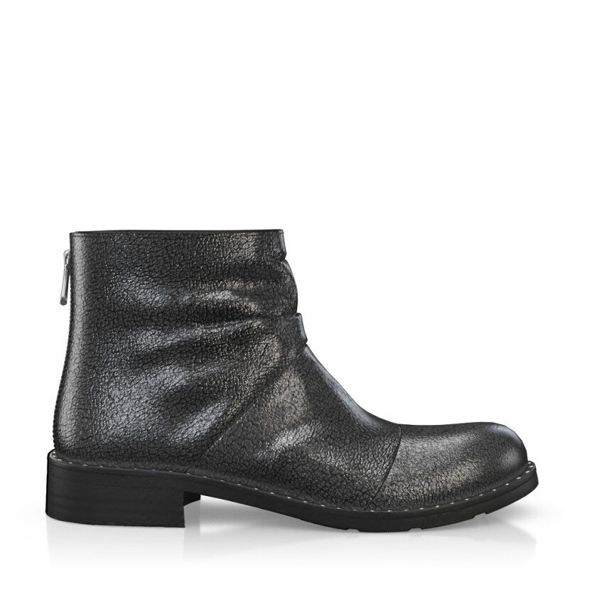 Wrinkled Ankle Boots 5551