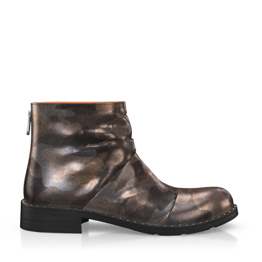 Wrinkled Ankle Boots 5561