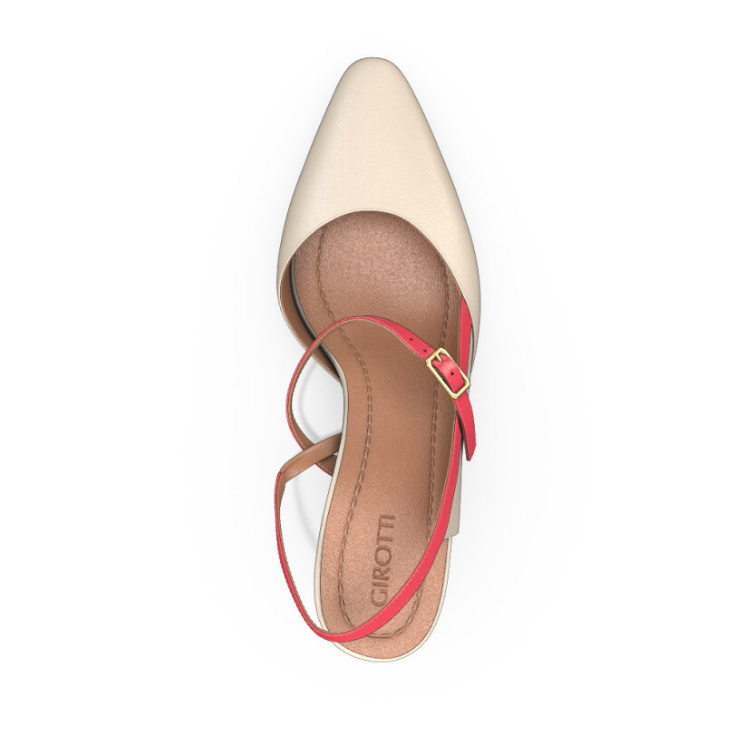 Mid Heel Pointed Toe Shoes 45178