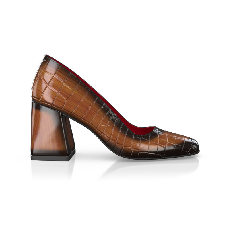 Women`s Luxury Block Heel Shoes 45208