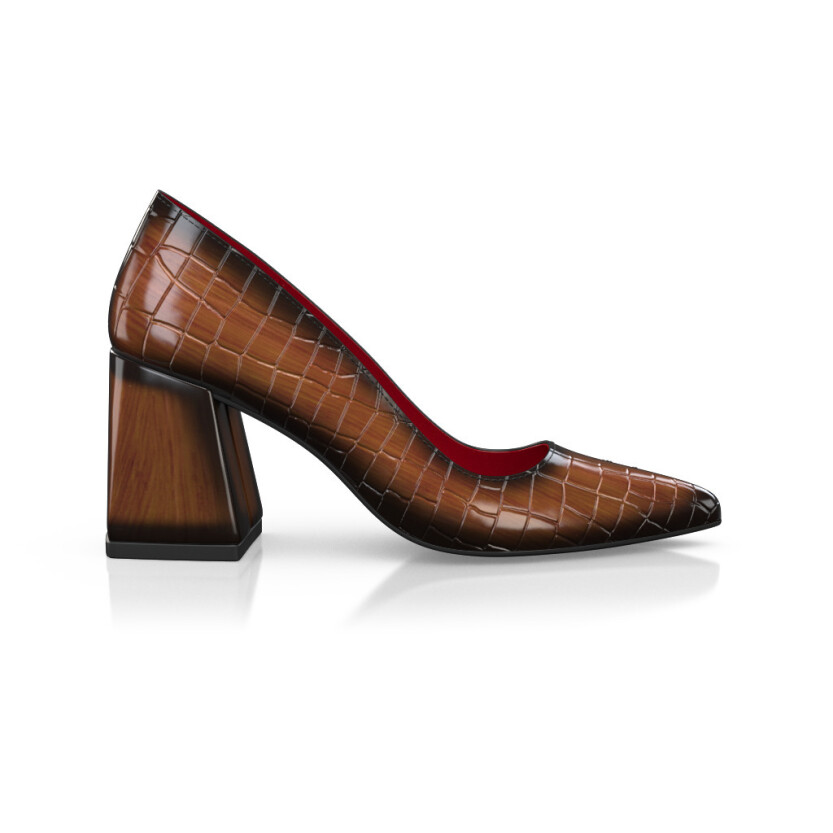 Women`s Luxury Block Heel Shoes 45995