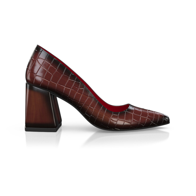 Women`s Luxury Block Heel Shoes 46910