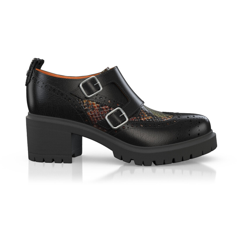 Block Heel Derby Shoes 49892
