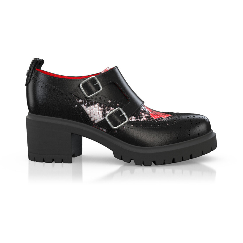 Block Heel Derby Shoes 49895