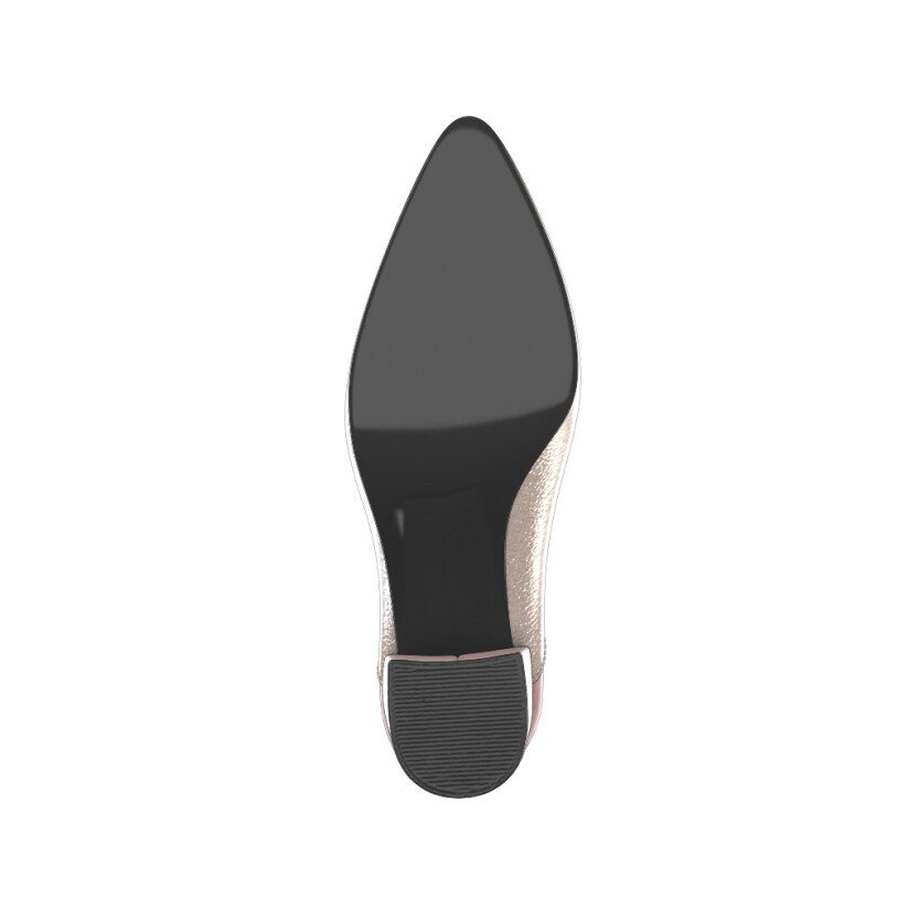 Block Heel Pointed Toe Shoes 6510