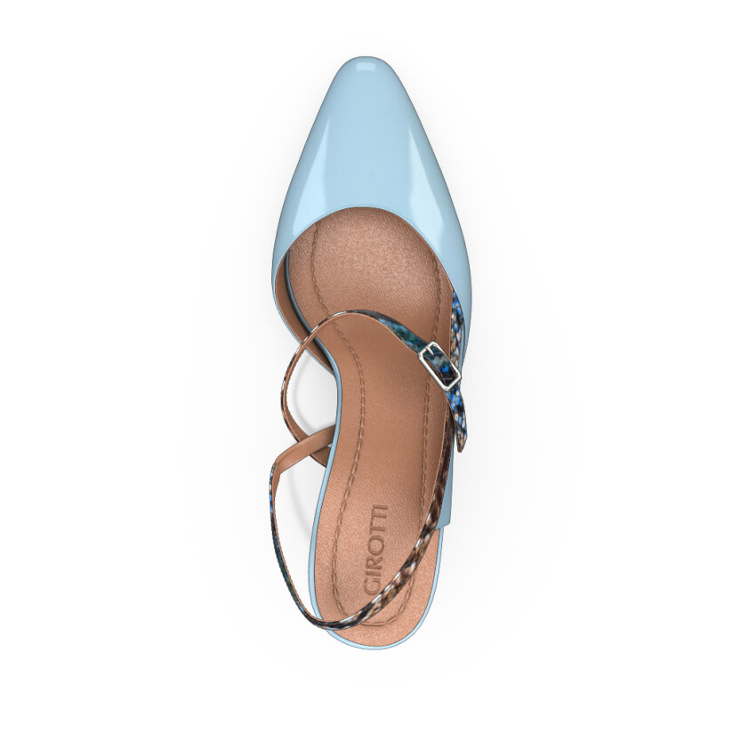 Mid Heel Pointed Toe Shoes 52066