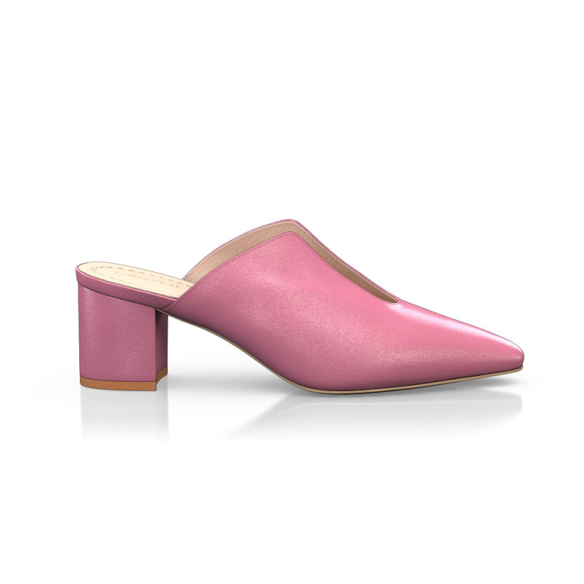 Mid Heel Pointed Toe Shoes 52912