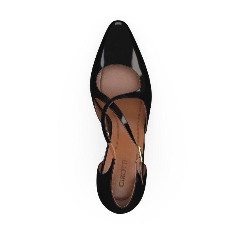 Mid Heel Pointed Toe Shoes 52939